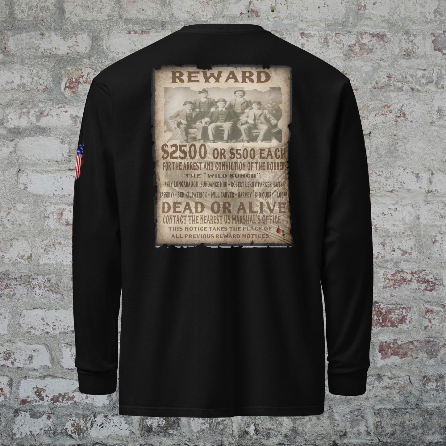 "WANTED" The Wild Bunch long-sleeve shirt