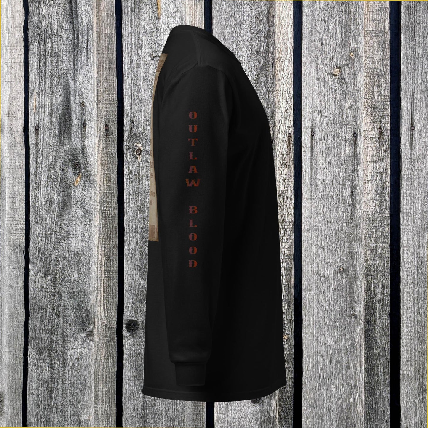 "WANTED" John Wesley Hardin long-sleeve shirt