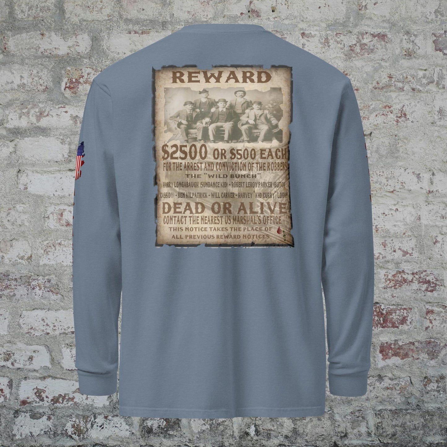 "WANTED" The Wild Bunch long-sleeve shirt