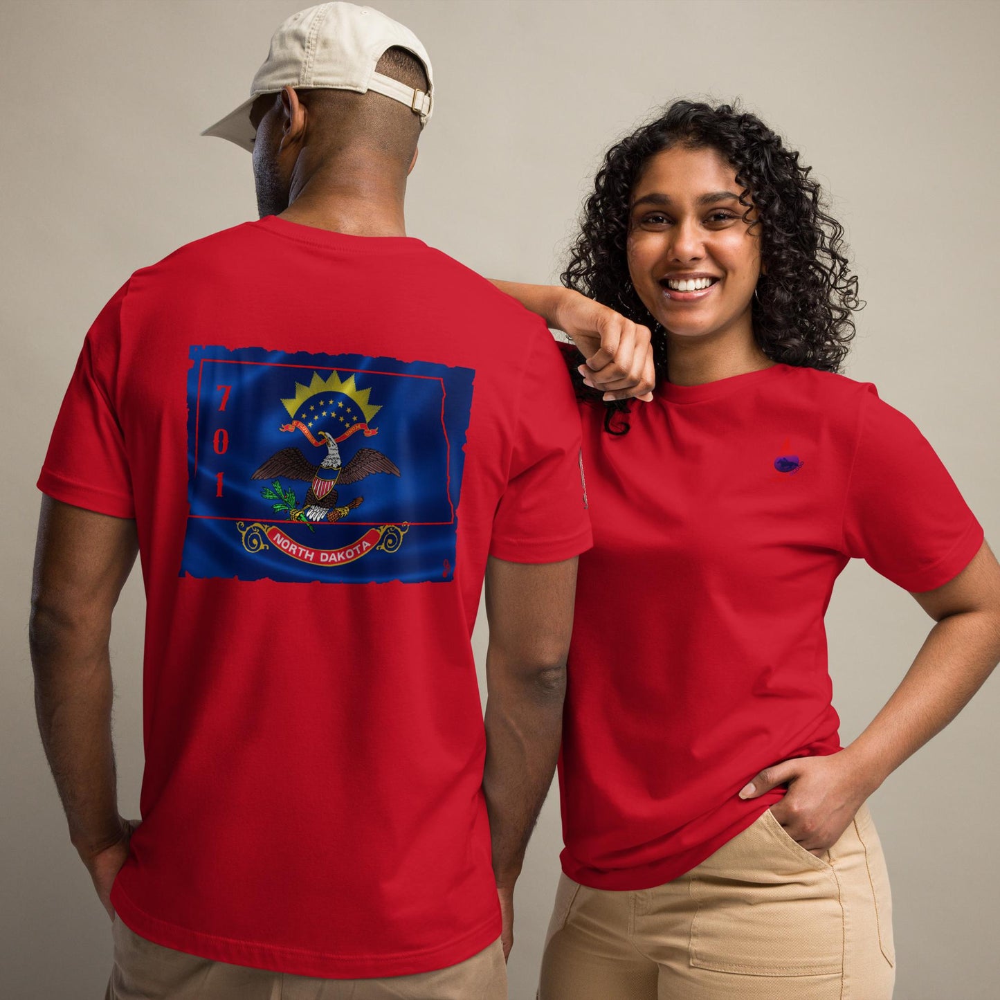 State of North Dakota Unisex t-shirt