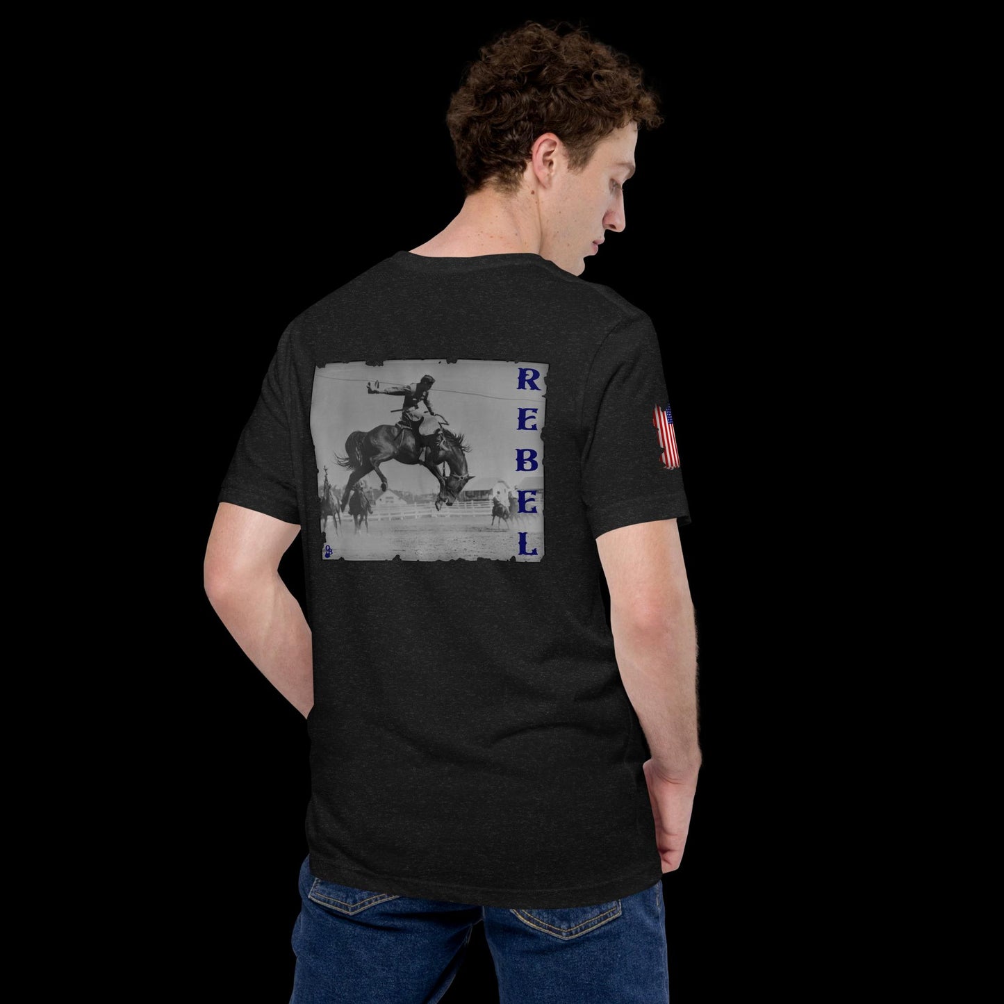 REBEL Bronc Rider Unisex t-shirt