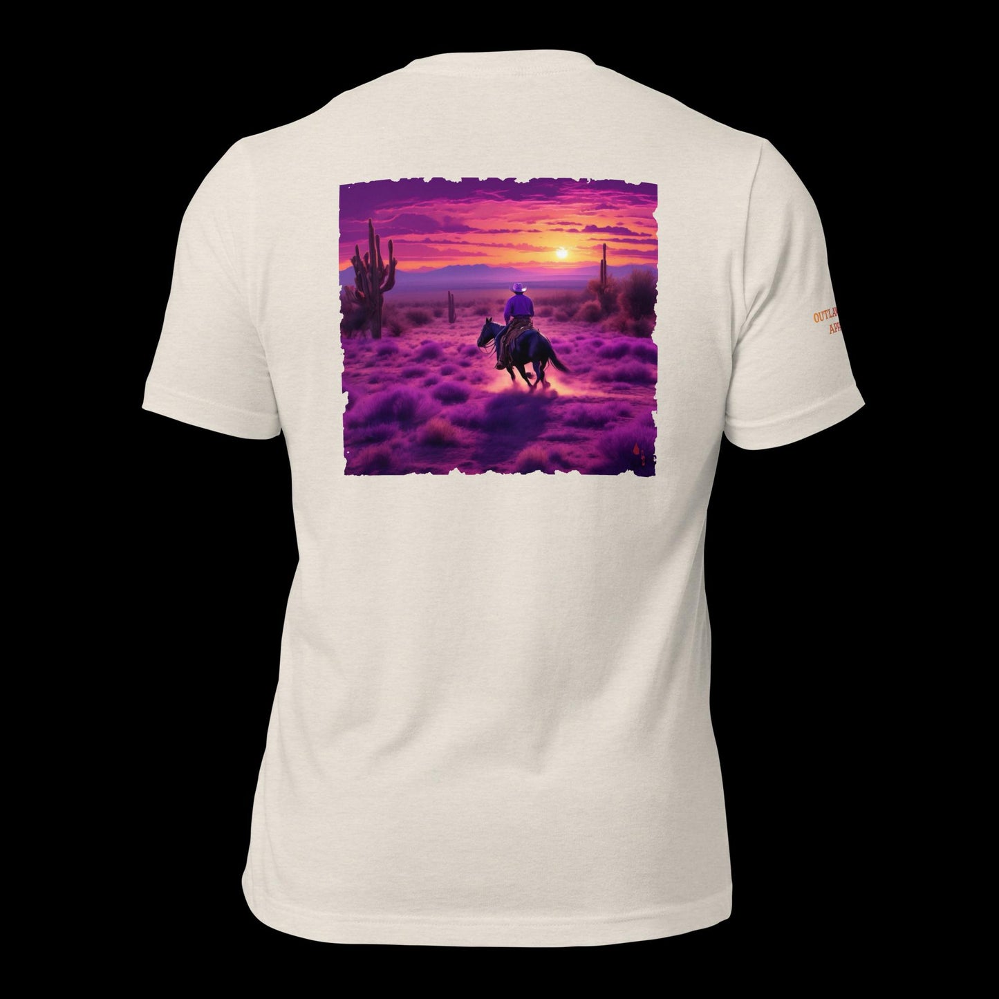 Desert Sunset Rider Unisex T-Shirt