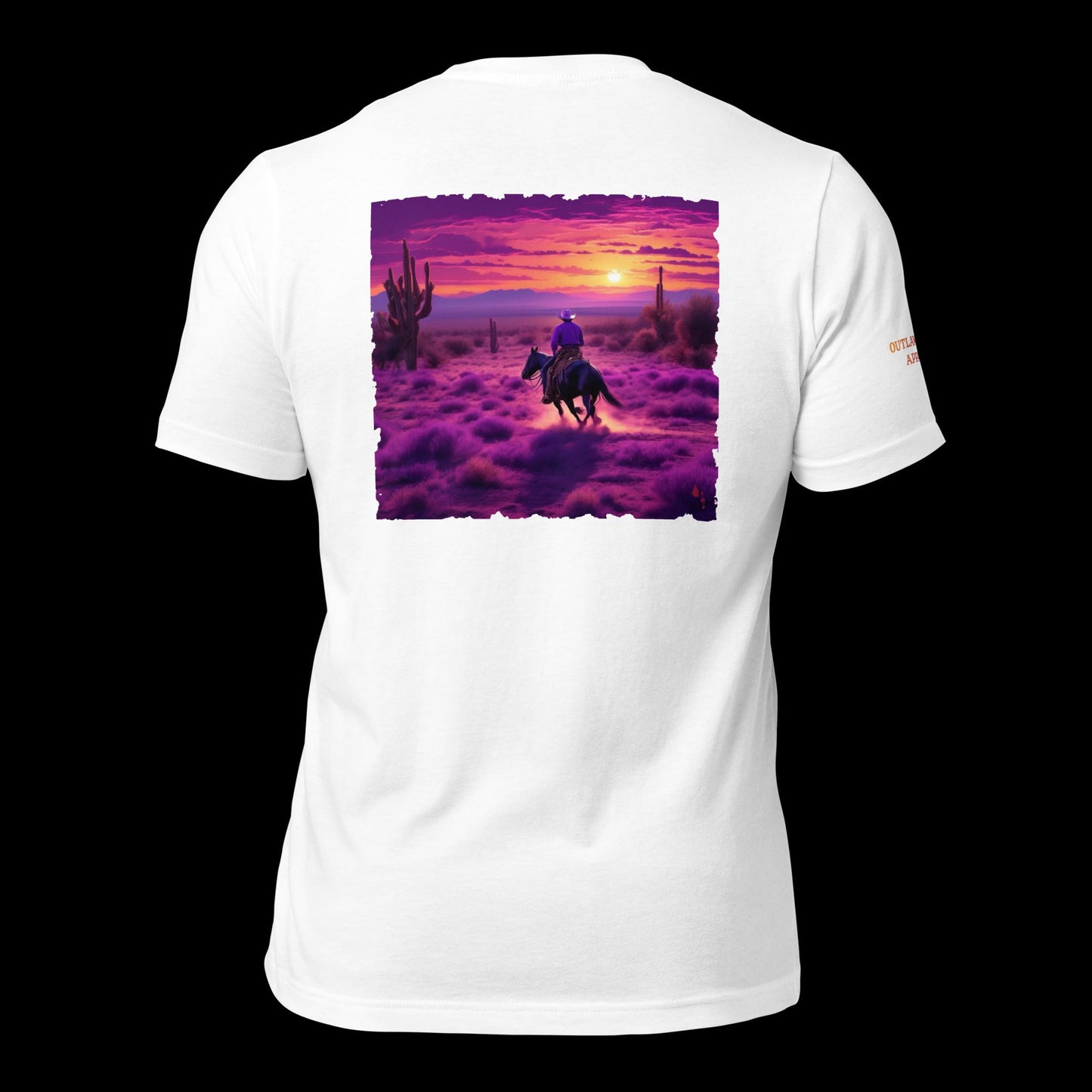 Desert Sunset Rider Unisex T-Shirt