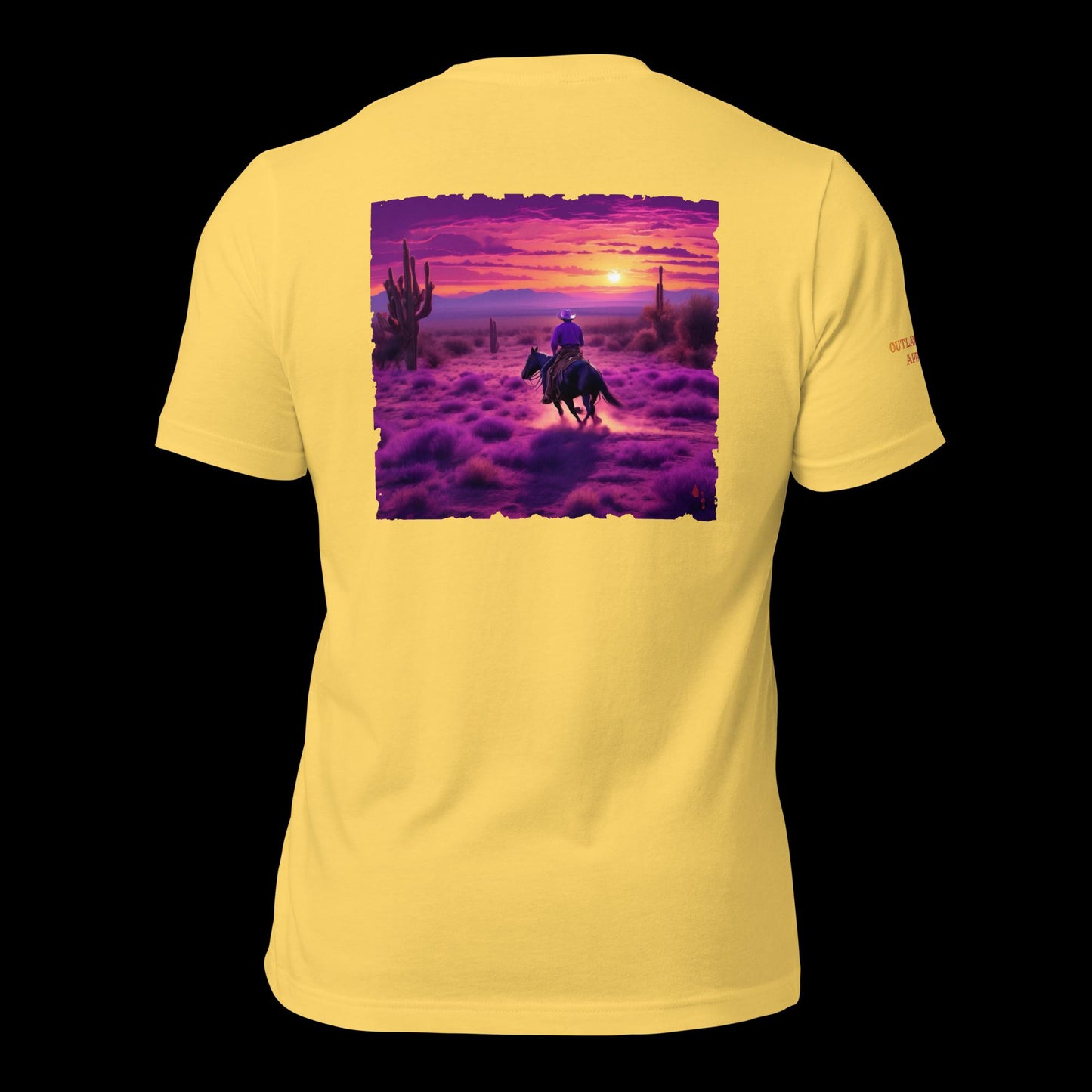 Desert Sunset Rider Unisex T-Shirt