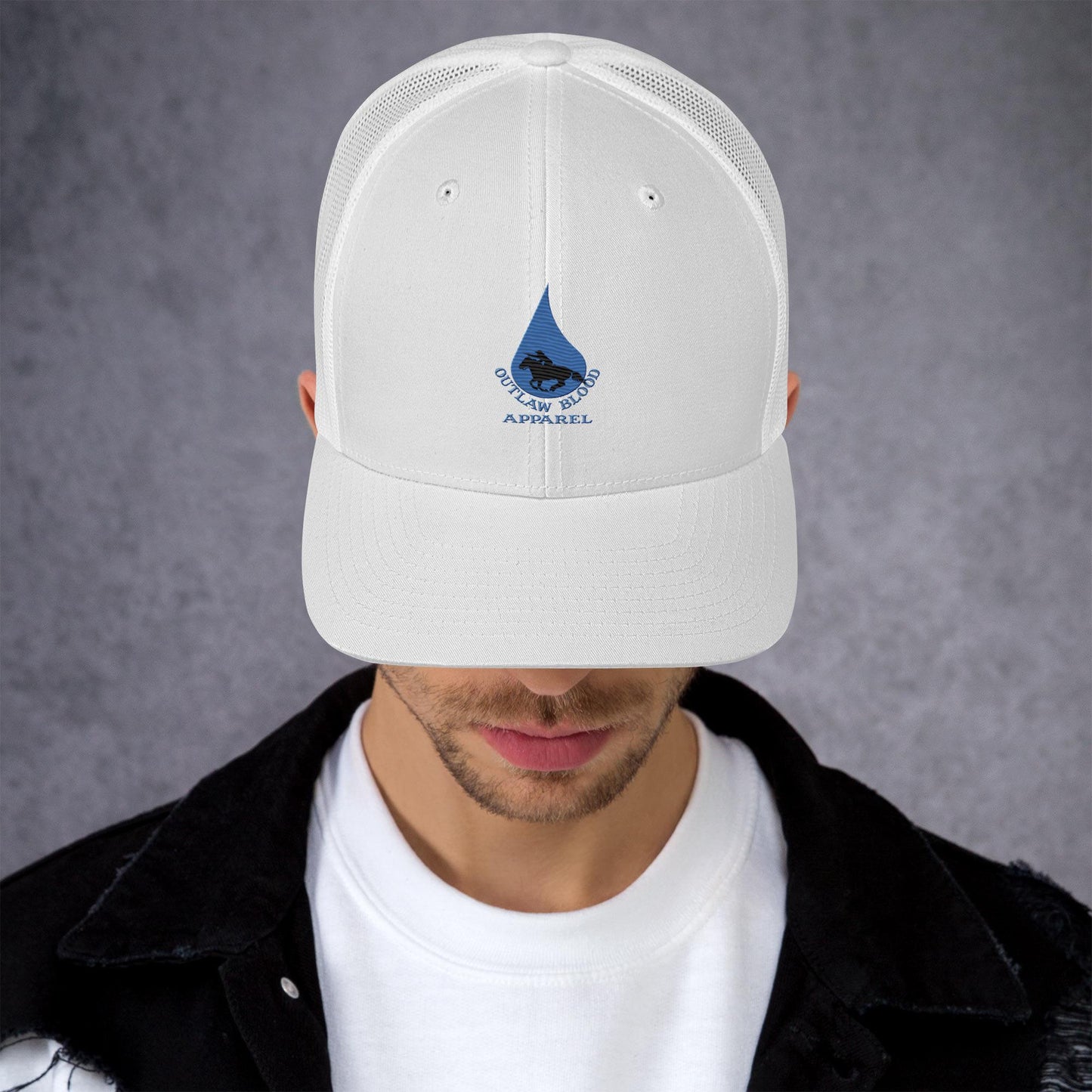 OBA Lt. Blue Logo Trucker Cap