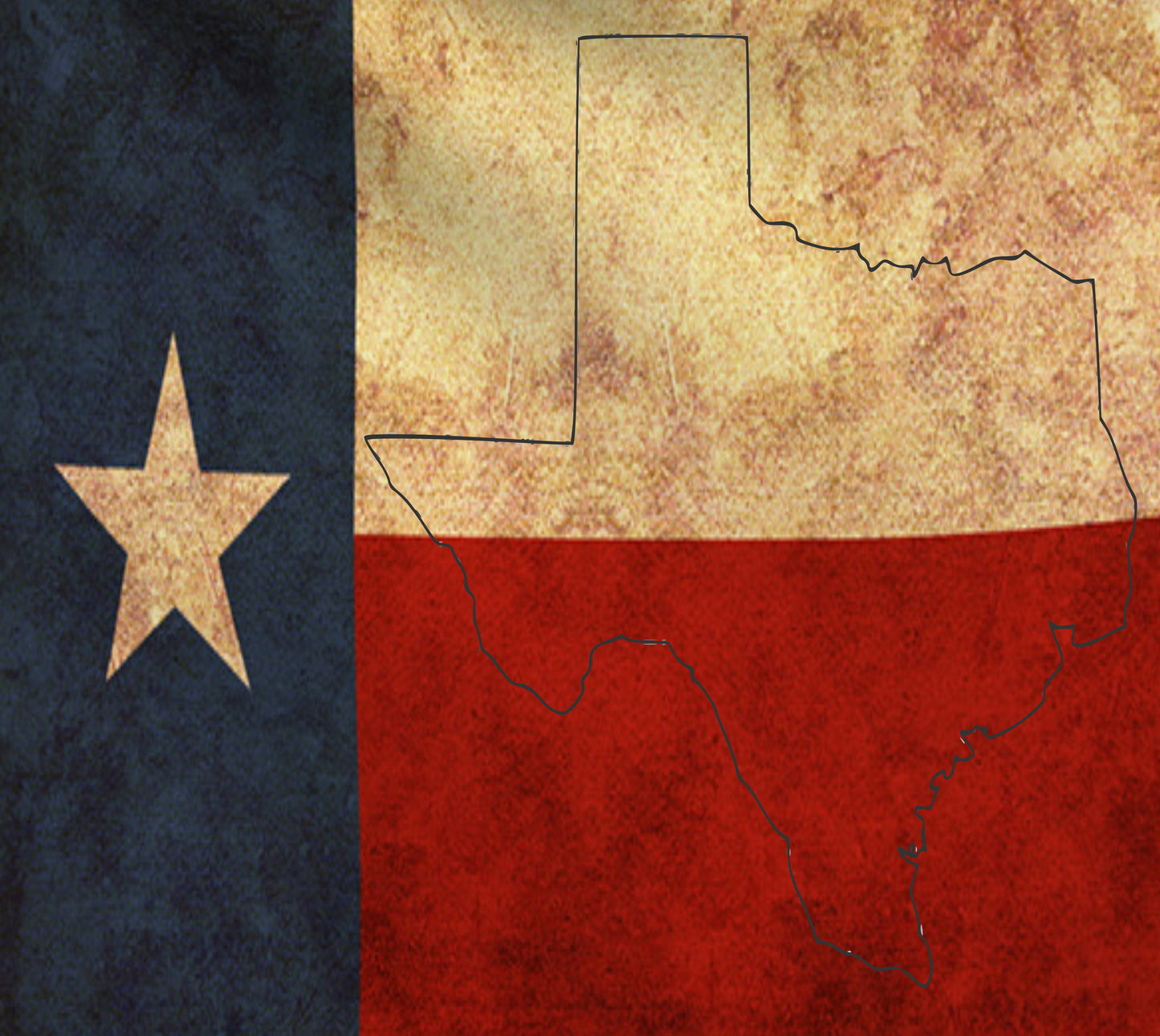 TEXAS State flag & Map Tumbler