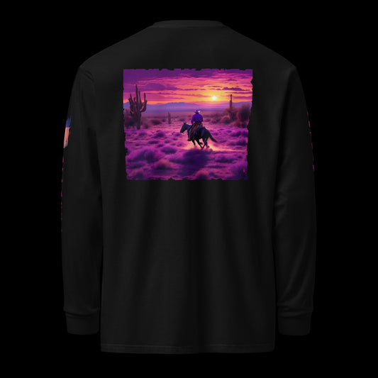 Desert Sunset Rider long-sleeve shirt