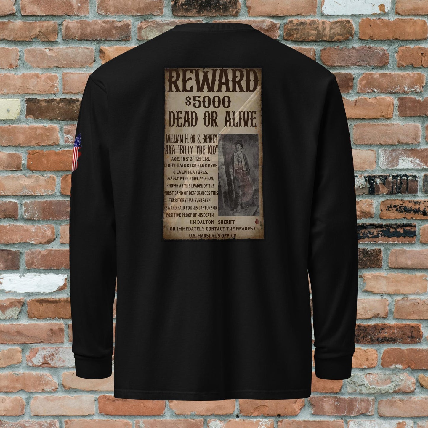 WANTED: Billy the Kid long-sleeve shirt
