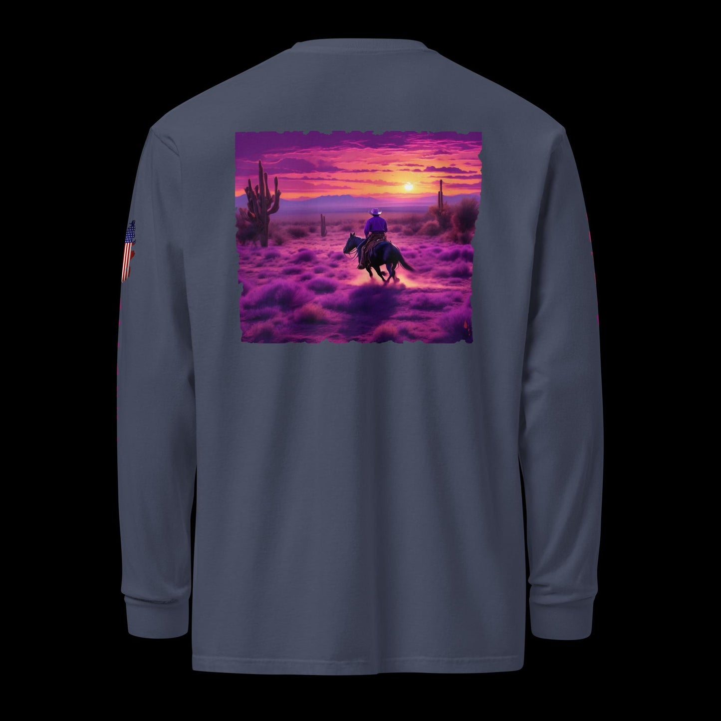 Desert Sunset Rider long-sleeve shirt