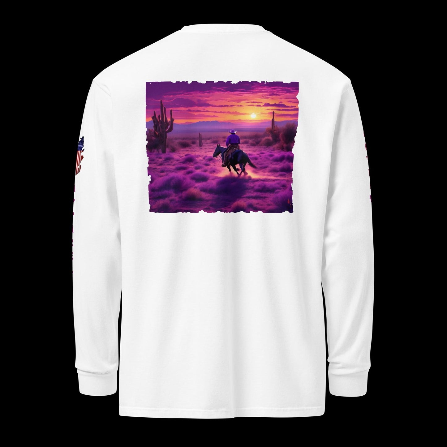 Desert Sunset Rider long-sleeve shirt