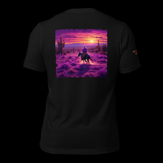 Desert Sunset Rider Unisex T-Shirt